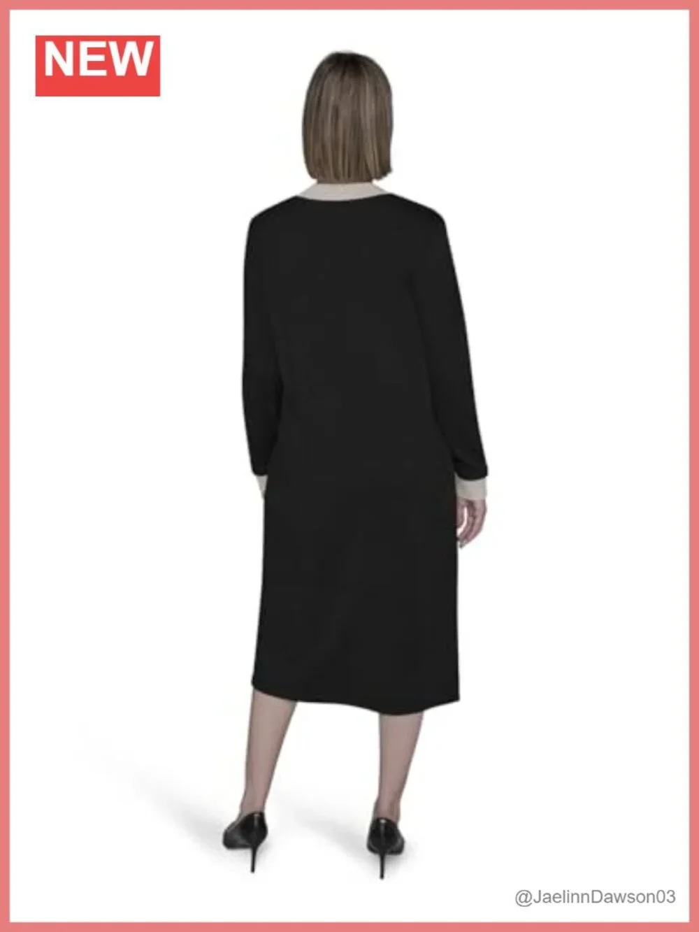 Long Sleeve Knee Length V Neck Cardigan Sweater 100% Viscose